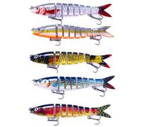 Leurre flottant pour la pêche - Accessoires de pêche réalistes - Leurre de pêche en eau douce - pour truite en eau salée en eau douce à traverser lac rivière étang