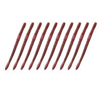 Leurre Flottant pour - Ver de pêche Doux à Naufrage Lent Pack de 10 | Leurre de de Terre en PVC sans Plomb pour débutants et Professionnels, adapté pour la pêche dans la