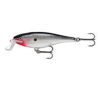 Rapala Leurre de pêche Super Shad Rap – eau douce – Corps en balsa – 14 cm/45 g – 1,5–2,7 m – Chrome