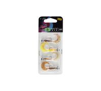 Fox Rage Micro Grub Tail 4 cm Loaded UV Mixed Colour Pack X4 Lot de poissons en caoutchouc
