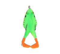 Leurre Grenouille à Double hélice, appât de pêche Artificiel Flexible et Durable, matériau PVC de Haute qualité pour la pêche au Bar d'eau Douce, Taille 3.7 Pouces (10# Couleur)