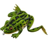 Leurre Grenouille réaliste Surface 6,5 cm 19 g - Frog topwater Souple Anti-Herbe weedless pour brochet, Black Bass, carnassiers - Action Flottante