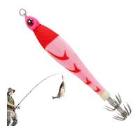 Leurre Jig Calmar | Matériel de Pêche Artificiel Plombé Luminescent - Appâts pour La Pêche De Nuit en Eau Douce | pour Eau Salee Douce Lac Et Rivage Pecheurs Truite Perche Saumon Brochet
