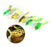 Leurre,Leurre Peche Carnassier,Currican,Leurre Grenlle,Tbe 5Pcs Soft Fishing Lure Hook Set Topwater Tackle Bait avec Boîte De Pêche