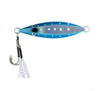 Leurre long en fonte avec finition phosphorescente et comportement coulant lentement pour une action naturelle de nage dans différents courants (80g D)