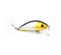 Leurre Méné Rigide Avec Hameçon, Appât Artificiel De Type Poisson Nageur Idéal Pour La Pêche Au Bar Ou Au Karper, Crankbait, 5cm, 3.6g