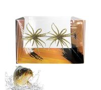 Leurre oursin - 2 leurres de pêche en Silicone Souple flottants réalistes,Bass Dice Baits - pour Eau Douce et mer, Jigging, trolling, Casting, rivière, lac, ruisseau, Vacances