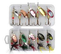 Leurre Peche Carnassier Pêche Leurres Spinner Leurres Métal Crochet Appâts Rotating Lifelike Poisson Tackle 10pcs