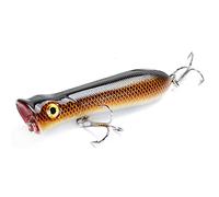Leurre Peche Leurre de pêche Artificiel Dur en Plastique avec Yeux 3D, 8 cm, 11,4 g, for la Surface, crankbait, à Carpe(H)