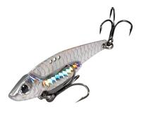 Leurre Peche Leurre de pêche en mer Spinner Spoon Metal Jig Bait 7g 10g 16g 20g avec Triple hameçon Spinnerbait for brochet et Carpe(9,7g)