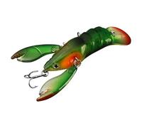 Leurre Peche Leurres de pêche 65 mm en Plastique Dur, leurres artificiels à Lancer lointain, Wobblers for la l'achigan et Truite(Green)
