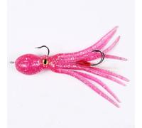Leurre Pêche Silicone 11cm Jupe Pieuvre Leurre Pêche Silicone | Silicone souple, jupe pieuvre réaliste, crochets assistés doubles, action fluide, 11cm 21g