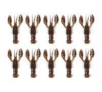 Leurre pour Écrevisse,10 Leurres D'écrevisse pour Bar - Appât Souple Réaliste avec Odeur Naturelle pour Rivière Lac et Eau Douce