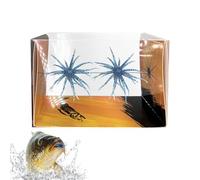 Leurre pour hérissons Bars | 2 leurres Souples flottants réalistes, pour Eau Douce salée, rivière, lac, ruisseau, à, currican, Lance, Vacances