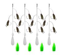 Leurre pour mouche de truite, leurres simulés à la mouche avec plusieurs hameçons | Équipement pour eau salée et douce avec accessoires de lancement pour lacs, rivières, ruisseaux de montagne, mer