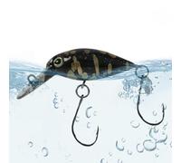 Leurre pour Pêche du Bar | Leurres De Pêche en avec Hameçons - Leurre Nageur Artificiel Flottant Type Minnow Crankbait pour Lacs Rivières Et Étangs