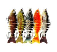 Leurre réaliste pour sandre, truite, bass, avec mouvement natatoire 3D artificiel pour truite poisson-chat percasol eau douce et salée