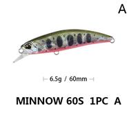 Leurre Rigide De Type Poisson Nageur Japonais, Appât Artificiel Idéal Pour La Pêche Au Bar, 60mm, 6.5g