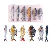 Leurre robotique | Leurres flexibles pour de,Appât réaliste multisection pour bass, outil attractif de poissons pour rivière, lac, réservoir et mer