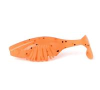 Leurre Souple à Queue en T for la pêche à la Mandarine Noire et au Bar avec hameçon à tête plombée, leurre de pêche Anti-Herbes for Eau Douce et Eau salée(Oranje)