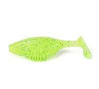 Leurre Souple à Queue en T for la pêche à la Mandarine Noire et au Bar avec hameçon à tête plombée, leurre de pêche Anti-Herbes for Eau Douce et Eau salée(Green 1)