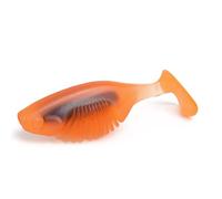 Leurre Souple à Queue en T for la pêche à la Mandarine Noire et au Bar avec hameçon à tête plombée, leurre de pêche Anti-Herbes for Eau Douce et Eau salée(Orange 1)