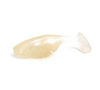 Leurre Souple à Queue en T for la pêche à la Mandarine Noire et au Bar avec hameçon à tête plombée, leurre de pêche Anti-Herbes for Eau Douce et Eau salée(Beige)