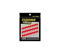 Leurre souple avec perles qui imite les mouvements des proies, idéal pour attirer les poissons en eau plate et en lancer actif (4 mm rouge)