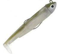 Leurre souple fiiish combo black minnow + tete plombee shore kaki 3 5 kaki