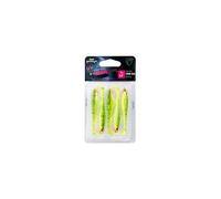 Leurre souple Fox Rage slick shad ultra UV lemontiger 2.75" Jaune 7 cm