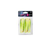 Leurre souple Fox Rage slick shad ultra UV lemontiger 3.5" Jaune 9 cm