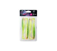 Leurre souple Fox Rage slick shad ultra UV lemontiger 5" Jaune 13 cm