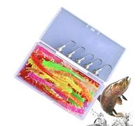 Leurre souple petit mille-pattes - Équipement de leurres et leurres avec hameçons | Pour eau salée douce lac bateau kayak rive truite perche saumon et poisson-chat