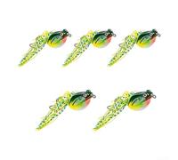 Leurre Topwater Frog 9.5g Double Hameçon Anti-Accroc | Design flottant, billes rattle intégrées, action de pour surface explosive, idéal pour le bar et le brochet