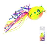 Leurre Topwater Frog 9.5g Double Hameçon Anti-Accroc | Design flottant, billes rattle intégrées, action de pour surface explosive, idéal pour le bar et le brochet