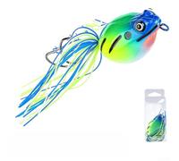 Leurre Topwater Frog 9.5g Double Hameçon Anti-Accroc | Design flottant, billes rattle intégrées, action de pour surface explosive, idéal pour le bar et le brochet