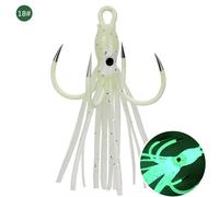 Leurre Wobbler Souple Lumineux Avec Hameçon, Appât Artificiel Idéal Pour La Pêche À La Manivelle, Au Méné Ou Au Calmar, 1 Pièce