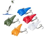 Leurres artificiels pour eau douce, kit de 5 pièces pour bass et truite avec leurres artificiels réalistes, accessoires leurres avec son intégré pour amateurs de