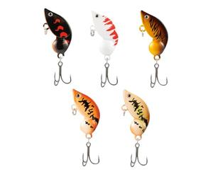 Leurres artificiels pour pêche à la perche, 5 pièces, accessoires pour brochet, perche, Swimbait, truite, crevettes, poissons, chats, saumons, eaux douces salées