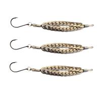Leurres cuillères de pêche 3 Pièces Appâts Métalliques Plongeants pour La | Design Chaîne Brillante Leurres Pêche Truite Pour Pêche Du Bord Traîne Lancer Carpe Silure Saumon San