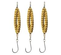 Leurres Cuillères De Pêche 3 Pièces De Leurres Métalliques Durs Plongeants | Design Chaîne Brillante Leurres Pêche Truite Pour Pêche Du Bord Traîne Lancer Carpe Silure Saumon Sandre