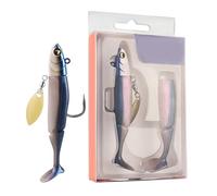 Leurres de natation pré-assemblés | Équipe d'innovateurs avec crankbaits biomimétiques et hameçons pour rivières, lacs, réservoirs et zones côtières d'eau douce