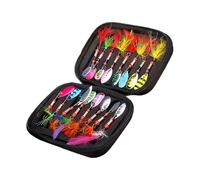 Leurres De Pêche | 16 Pièces Leurres À Paillettes pour Truite Et Crappie Attractant - Kit De De Pêche - pour Eau Douce Et Eau Salée, Doré Jaune, Crappie, Saumon, Poisson-Chat, Sports Et Plein