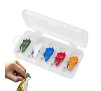 Leurres de Pêche,5 Pièces Leurres Et Appâts Dynamiques pour Black Bass - Leurres Nageurs Artificiels Réalistes avec Son Intégré Et Accessoires Réglables