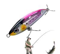 Leurres de pêche à la mouche, leurres de pêche durs, leurres de pêche nouveaux, leurres de pêche Topwater, leurres de pêche artificiels colorés pour la randonnée dans l'eau pour la pêche en bateau