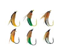 Leurres de pêche à la mouche Pièces multi-usages, efficaces et | Lot de faux appâts mouches, convient pour le camping, la randonnée, la randonnée et le bord des rivières, des lacs
