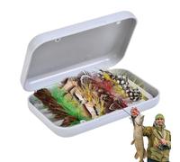 Leurres de pêche à la mouche pour l'équipement de pêche portable à la | Appâts De Truite Réalistes Pour Les Pêcheurs Dans Les Lacs Rivières Réservoirs Pipi Et Comme Cadeau