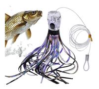 Leurres De Pêche À La Traîne,Simulation De Calmar Leurre Poisson Bar | Accessoires De Pêche Leurre Souple pour Père Truite Nuit Surfcasting Homme Sandre Marigane Kayak Silure Passionnés