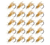 Leurres De Pêche À pour Truite,20 Mouches Artificielles - Leurres Pêche Réalistes - pour Perche, Silure, Black-Bass, Truite, Traîne Et Lancer, en Lac, en Rivière, Voyage, Camping