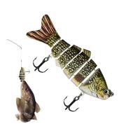 Leurres de pêche à - Versatile Modern Functional l'achigan Montage 6 Segments, Elegant, imitant Un Poisson durs, pour lac al débutante, | Multipurpose Outdoor Indoor Utility Ergonomic